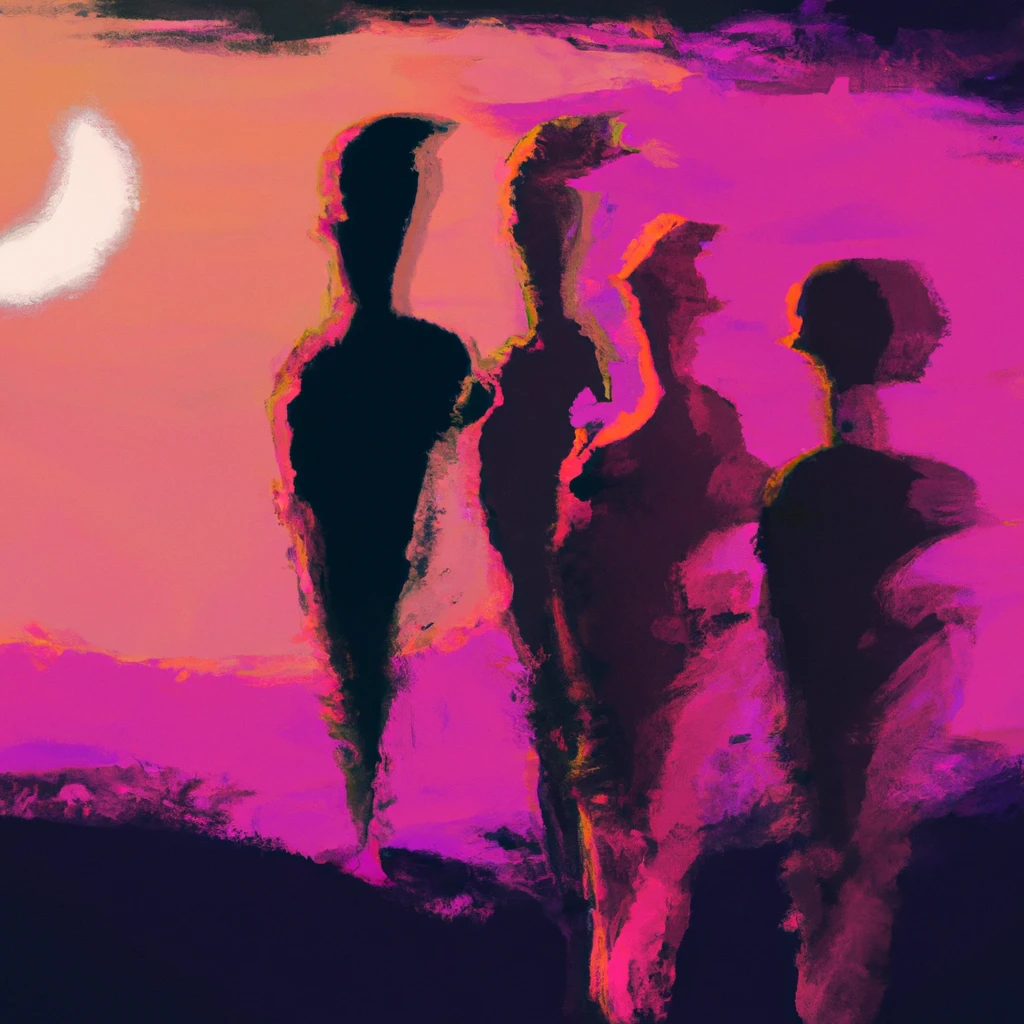 Abstract relationship artwork representing attachment theory